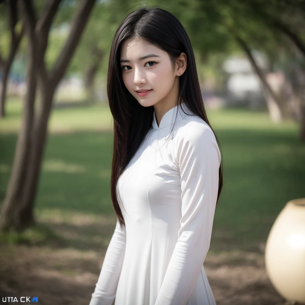 big breasts, round breasts, wearing bra inside ao dai, slim figure, beautiful figure, big breasts, long straight hair, ((sharp 8k quality photo)), ((details of beautiful, sharp face, face balanced) cho)), ((beautiful breasts, revealing cleavage, plump body), ((beautiful sparkling eyes, sharp eye details, beautiful face, balanced eyes)), ((sitting under a tree It's raining and the whole body is wet, the rain is wet, the ao dai shows the chest)), ((super beautiful body with high details, tight body, big breasts and slim waist)), ((round breasts, exposed breasts, beautiful nipples) )