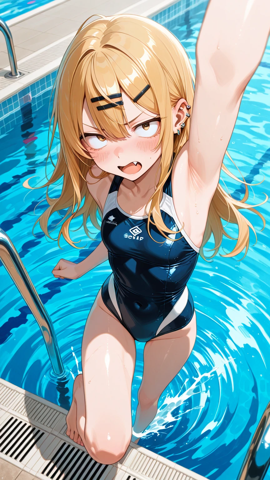 hanagaki takemichi , Blonde , water blue eyes ,