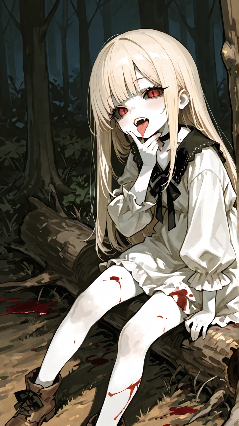 1girl, evil neuro-sama, (yuzu modoki), red eyes, light brown hair, ahoge, two side up, hair ribbon, dark red ribbon, heart hair ornament, black dress, frilled dress, off-shoulder dress, bare shoulders, frilled choker, long sleeves, red bow, red buttons, black heart, black socks, frilled socks, grey footwear, loafers, (masterpiece, best quality), highly detailed, finely detailed, from above, arm behind back, wet, angry, gagged, looking at viewer, spread legs, see-through dress, covered nipples, sitting, underwear, cleavage, knees to chest,