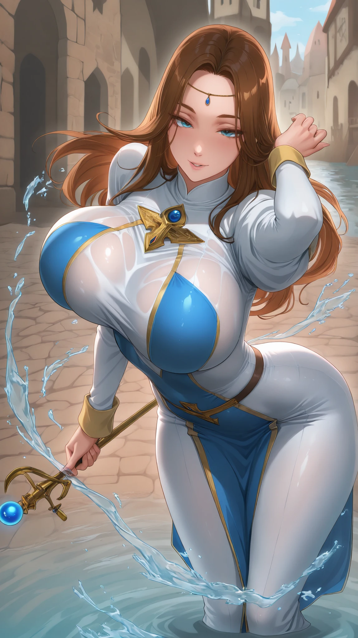 masterpiece, best quality, beautiful art, high resolution, well formed hands, body and fingers, 1 woman, solo, Kate Upton , blonde, adult, large and round breasted, cleavage, hair ribbon, wearing a Leina Vance outfit, loin cloth, full body picture, sexy and skimpy bikini armor,  gorgeous hips,  legs and thighs , doing exercise, warming up, working out, sexy and captivating training, smiling joyfully and happily , looking at the viewer, panties peek, sweating , bouncing breasts, t back thong, training montage session, beach environment       