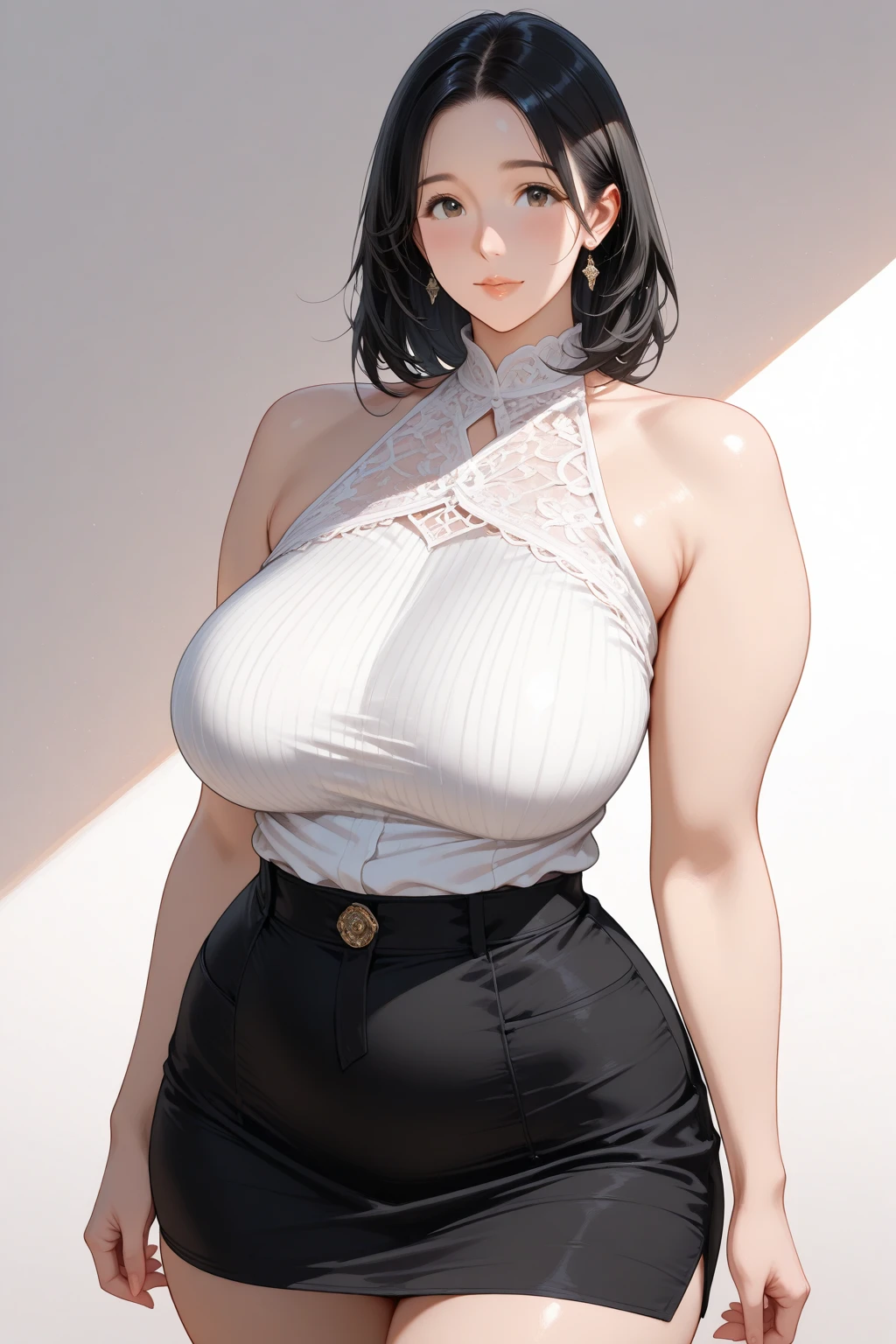 Highest quality　High resolution　One young and beautiful woman　Red eyes　Beautiful white hair　Medium Perm　Cute Gentle Girl　Cat ear　Alluring nude black and white cow print lingerie　Dragon Girl Cosplay　Fascinating maid outfit　Breastfeeding services　A virgin killer with astonishing charm and huge breasts　Sexless　Breast milk　Breathtaking　Incest　Rut face　Chubby　Yandere