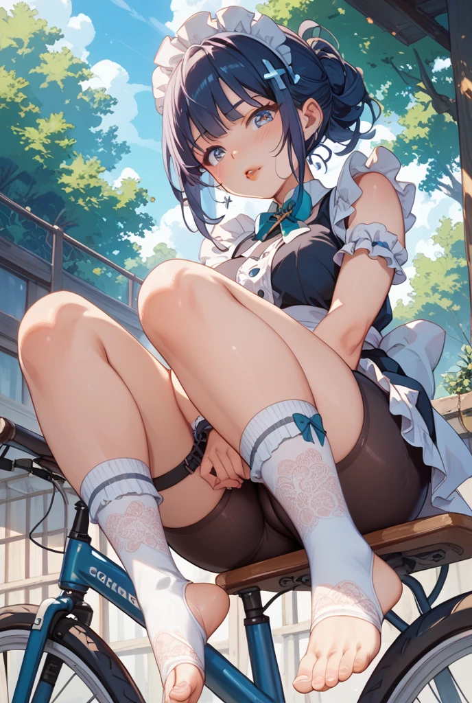 girl,pleatedskirt,rays of sunshine,bare-legged