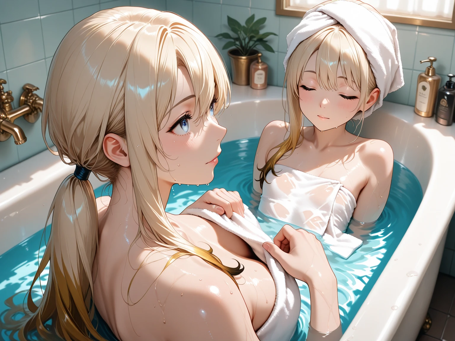 (Huge Tits: 3.0), Ulzzang-6500-V1.1, (Raw Photo:1.2), (Photorealistic: 1.4), Beautiful Detailed Girl, Very Detailed Eyes and Face, Beautiful Detailed Eyes, Ridiculous, Unbelievably Ridiculous, Huge File Size, Ultra Detailed, High Resolution, Very Detailed, Best Quality, Masterpiece, Kemomimi, Illustration, Very Detailed, CG, Unified, 8k Wallpaper, Amazing, fine details, masterpiece, best quality, very detailed CG uniform 8k wallpaper, face light, backlight, dim lighting, movie lighting, 1girl, 16 years old, (((no panties)))), ((no pants)), (no socks)), (no shoes))), (dynamic pose))), (Greek toes), (long nails, pink nails), (camel toes), (cross legs), (((correct dissection))), (( Wearing a wedding dress with a transparent plastic texture))), ((gemstones, diamonds, pendants, necklaces, waist chains, stud earrings, earrings, nose studs, lip studs, nose rings, umbilical nails, umbilical rings, bracelets, anklets)), flowers in full bloom, sitting on a golden swing, a mirror with a silver pattern border, a gorgeous dining table, a wine jug, a plastic stick, a massage stick, a spoon, ((honey bath))), cocktails, alcoholism, drunkenness, drowsiness, drowsiness, sweating, weakness, slippery shoulder straps, drenched, hangover, relaxed posture, Clothes, pants, skirts, panties scattered on the ground --auto