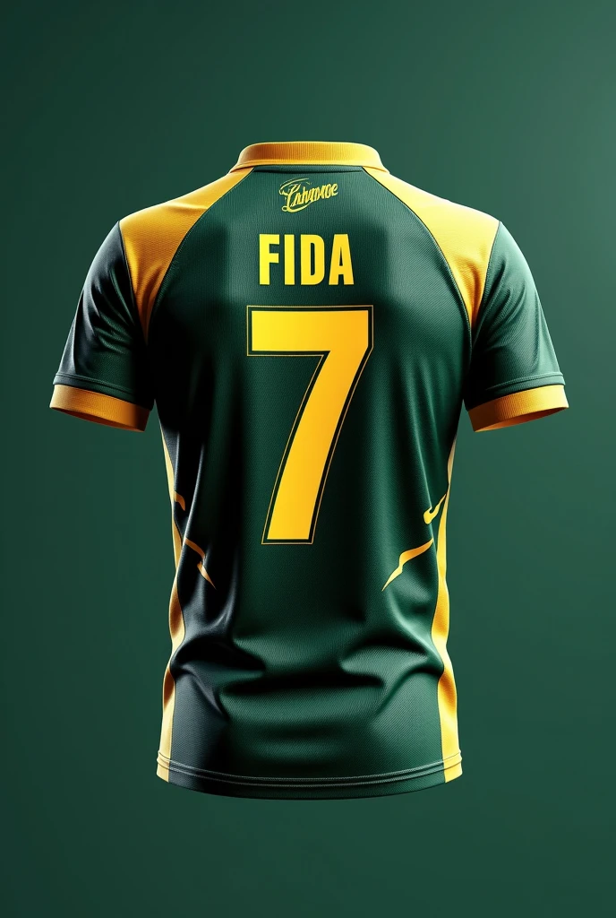 yellow cricket jersey only,whose back side name thala without number