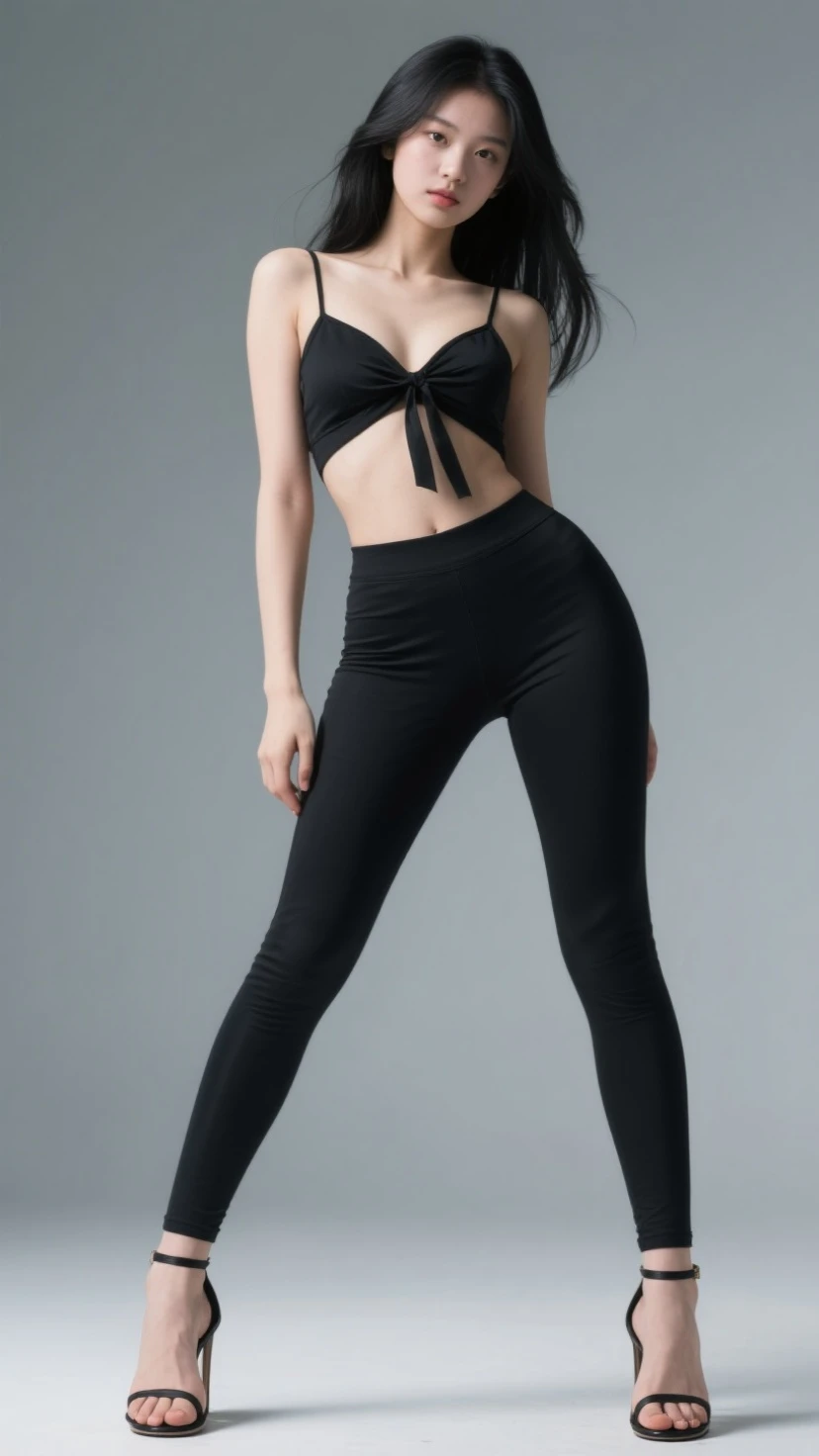 (full-body portraits:1.5),(1girll:1.3),(view the viewer:1.4),(anatomy correct:1.4),(White sweatshirt:1.2),(Black translucent pantyhose:1.3),(with tattoos:1.2),(wavy and long hair,Accurate and perfect face:1.3),(Slender and slender figure,Skinny,Skinny:1.2),(Smaller bust:1.3),(athletic sneakers:1.1),hyper HD, Ray traching, reflective light,structurally correct, Award-Awarded, High detail, Fade-in and fade-out shadow contrast, Face lighting ,Cinematic lighting, Masterpiece, super detailing, High quality, High detail, Best quality, 16k,High contrast