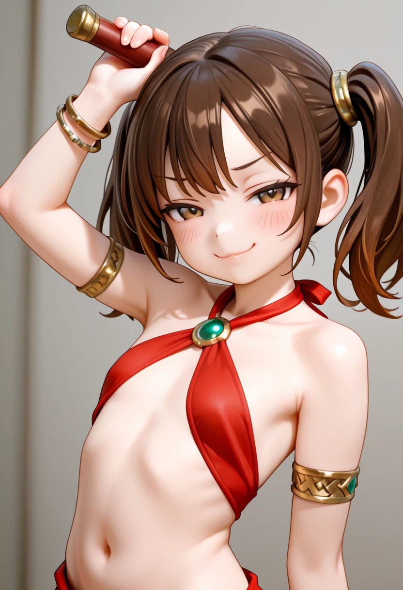 1 woman, alone, 8K, masterpiece,, Masterpiece, 8ก, (big breasts:1.5), Cute face,  , look at the audience., Stationary face , (nipple:1.6), (hairy:1.8), blue panties, 