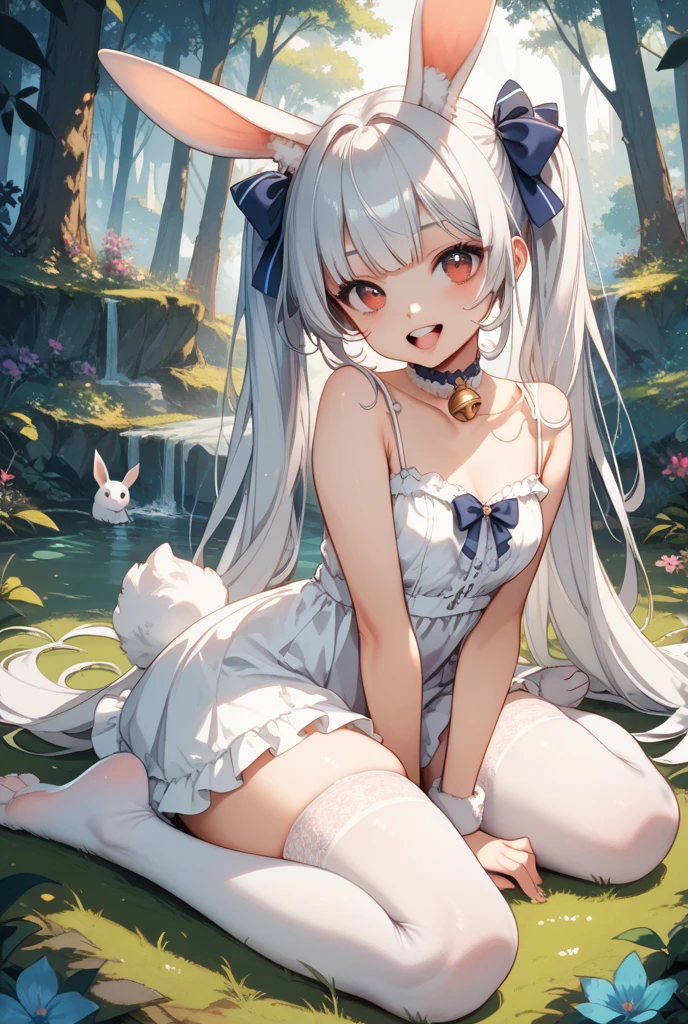 Anime girl lying on grass with legs crossed, White Cat Girl, cute anime catgirl, beautiful anime catgirl, Very Beautiful Anime Cat Girl, Seductive Anime Girl, white - haired fox, attractive cat girl, anime catgirl, white ( Cat ) girl, Anime girl with cat ears, neferpitou, guweiz on pixiv artstation