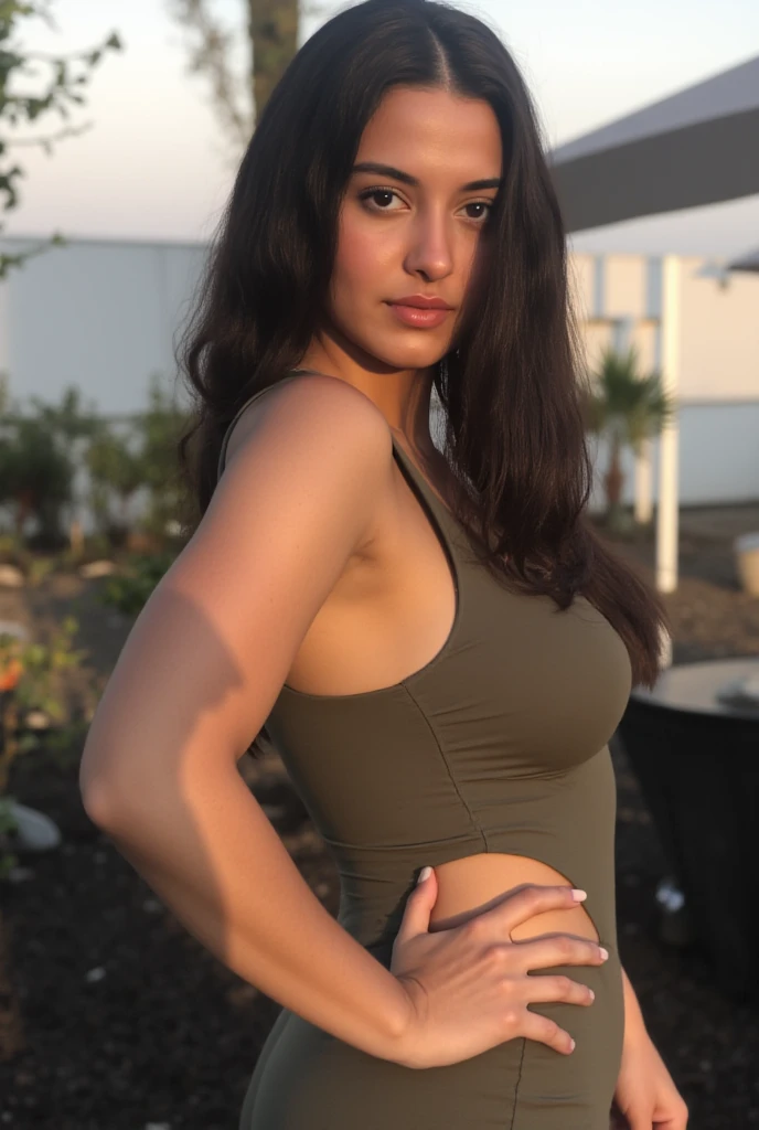 (headshot), 1girl, beautiful, sunset, beautiful sunset, cloudy, forest, nature hike, (((headshot))), BREAK
sports bra, backpack, yoga pants, BREAK
large breasts, makeup, long straight hair,BREAK
<lora:PerfectFullBreasts-fCV3.5:1.0>, <lora:more_details:0.8> <lora:downblouse-v1:1>, <lora:Unity:1>, <lora:GoodHands-vanilla:0.8>