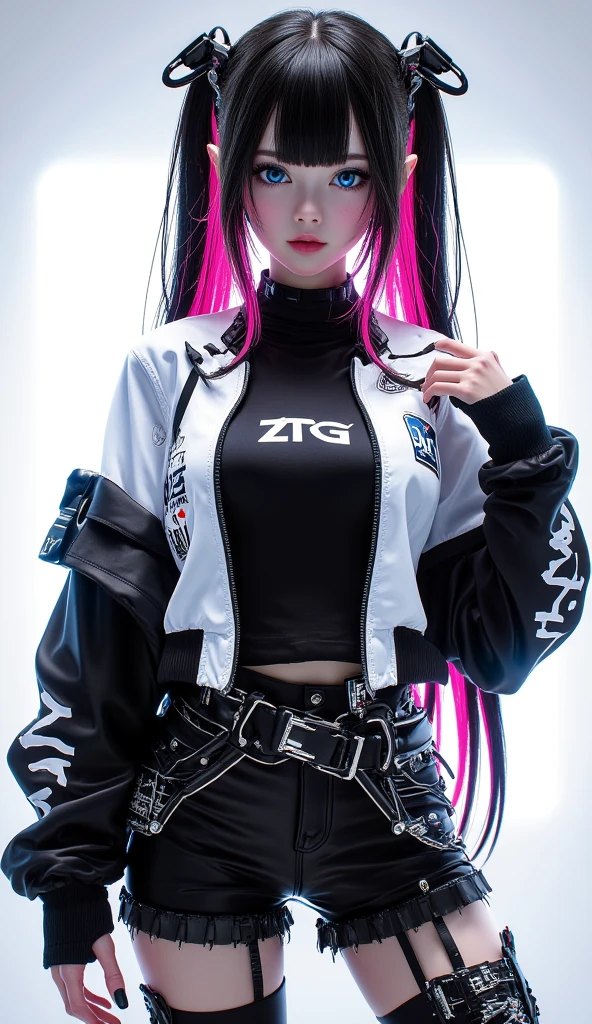 anime girl with blue hair and blue cap sitting on a box, anime style 4 k, 2 d anime style, anime cyberpunk art, cyberpunk anime girl, digital cyberpunk anime art, high quality anime artstyle, artwork in the style of guweiz, e - girl, e-girl, style anime, digital cyberpunk - anime art, anime character, rossdraws cartoon vibrant