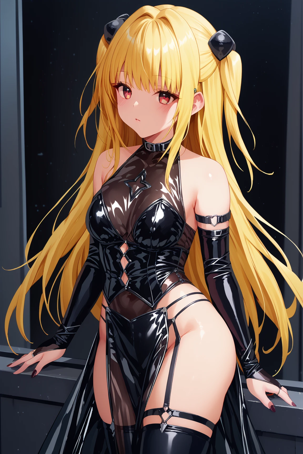 (((Devil Cosplay))), ((A slender)), ((full body Esbian)), ((small tits)), a blond, long, The highest image quality, hightquality, high detailing, 超A high resolution, 8K, depth of fields, Cinematography, intricate detailes, Elaborate, meticulous, Magnificent, Maximum Detail, Extreme beauty