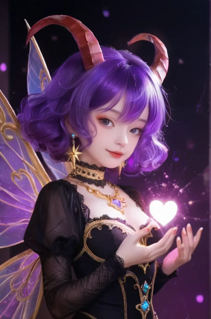 (Ahegao) PURPLE haired anthropomorphic goat as demon woman, Pelo de cola de caballo morado, halo negro, cuernos suaves negros, toalla de mano, bright lilac roko lipstick, Anime girl with PURPLE hair and horns sitting on the floor., de Arknights, rias gremory, small curvy loli, Chica de anime demonio, Mejor valorado en Pixiv, Tendencias en ArtStation Pixiv, pixiv 3dcg, succubus in tight short dress, seductora chica de anime, Del videojuego Azure Lane, entrepierna (Ahegao)