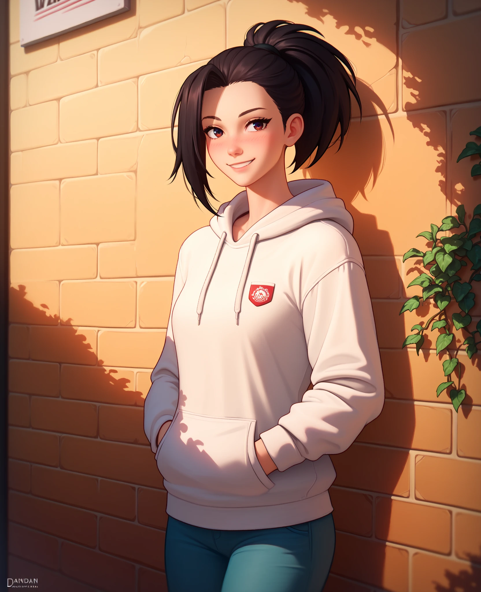 (best quality,4k,8k,highres,masterpiece:1.2),ultra-detailed,realistic,photorealistic:1.37,detailed eyes,beautiful detailed lips,pale.hinata hyuga wearing skintight hoodie,shizuka,hot, layered sleeve, perfect figure, attractive rounded big breasts, naughty smile, puffy lips, posing in sunshine, outdoor , purple skin tight hoodie, skin tight brown pants, abs , cameltoe,breast,milf, sexy , hot ,full body,sunrise background ,smooth shinny skin,curvy body