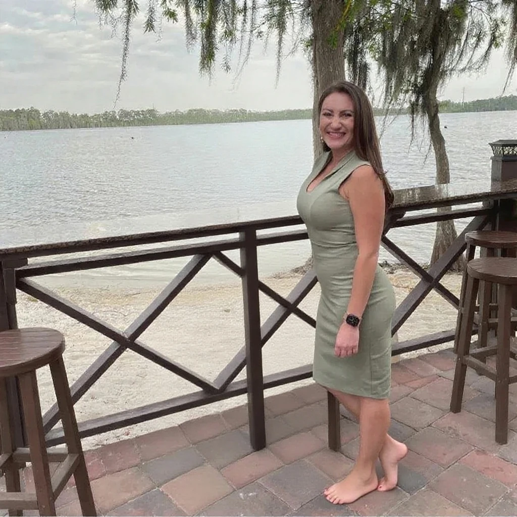 1 girl, photorealistic, realistic, her name is Elise, middle age, a 45-year-old woman with gray hair, body of 45-year-old woman, wrinkles on her face and body, Alpine woman, ((dark brown hair, short hair))), smiling, (((she is seated seductively on a bench positioned at a distance from the bustling bicycle stands. She emanates an air of calm contemplation, amidst a backdrop that hints at a blend of urban and serene elements: Her attire is simple yet elegant, consisting of a flowing midi dress in a soft, pastel hue that catches the afternoon light. The fabric gently sways with the breeze, embodying a sense of effortless grace. Complementing her outfit are comfortable flats, perhaps espadrilles or sandals, chosen for both style and practicality. In the background, beyond the bicycle stands, the scene unfolds with a mix of urban elements—pedestrians strolling by, distant chatter from nearby cafes, and the occasional sound of bicycle bells. Yet, where she sits offers a quieter space, a pause amidst the city's rhythm, inviting introspection and a moment of peaceful solitude.))), (((dynamic pose))), ((( she is seductively standing inside a coffee shop near the beach exudes a relaxed yet chic vibe, perfectly blending comfort with style))), cleavage, (((but out)))