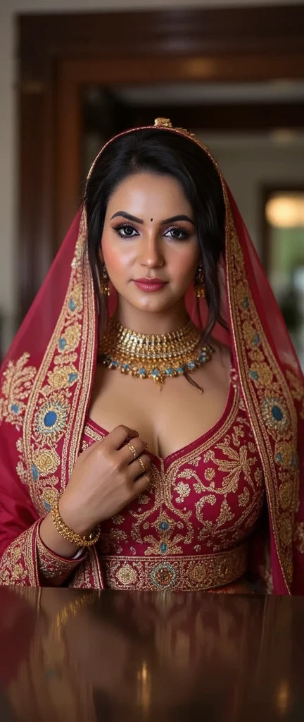 Foto RAW, photorealistic, photography, full body shot, master shot, perfect eyes, goddess like beauty, pierced eyes, perfect thick chubby mallu Desi aunty bhabhi, Wearing a Stanapatta, a chest-band.Saree model, model Photography, Indian saree shoot, Indian traditional wear advertising photography, traditional wear brand shoot, face of Indian actress Sonakshi Sinha, masterpiece, realistic, realism, incredible details,  pleasure, photorealism, detailed skin, skin pores, high contrast, photorealistic Artstation 8k HD digital art trend of high definition and detailed realistic skin texture, ultra detail, realistic skin texture, armature, best quality, ultra high definition, (photorealistic:1.4),, high resolution, detail, raw photo, sweat, Re sharp, by Lee Jefferies Nikon D850 Film Stock Photo 4 Kodak Portra 400 Camera F1.6 Lens Rich Color Ultra Real Realistic Realistic Textures Dramatic Lighting Unreal Engine Trending at Art Station Cinestill 800,(pele altamente detalhada: 1.2), 8k UHD, DSLR, soft-lighting, alta qualidade, grain of film, Fujifilm XT3,she didn't like to wear blouse or bra, she is happy to wear only saree, she hates blouse or bra, detailed hairy armpits, hyper realistic skin, skin pores, sweat, veins, 
