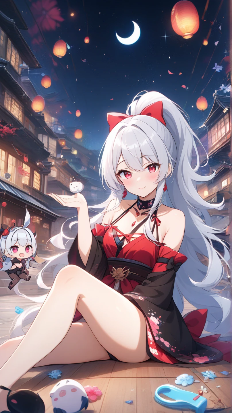 Remilia Scarlet (Touhou Project), light blue short hair, red eyes, noble clothes