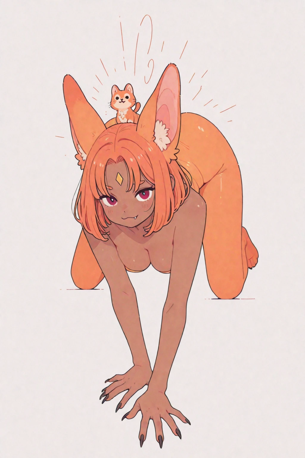 FEMBOY NAKED FOX MELADO