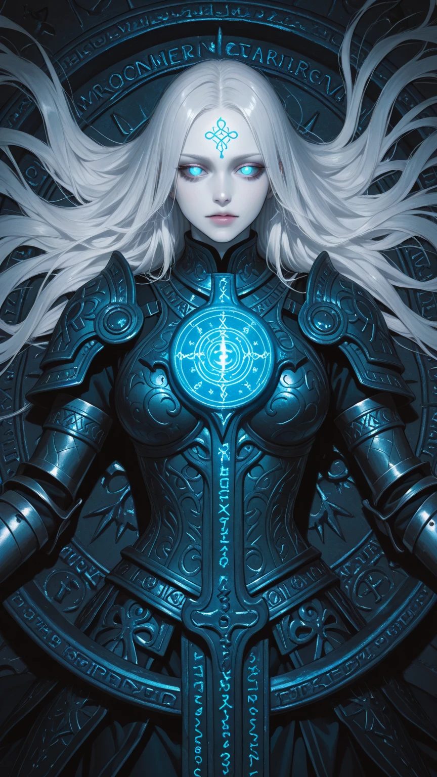 1 woman, long hair,   futuristic , coat  ( upper body portrait by Alan Lee Brad Kunkle) 
abstract high contrast  negative space
(best quality, masterpiece),