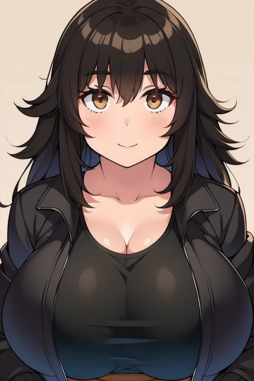 Long black hair, Girl, Big Eyes, Cute Face, Soft and slightly large breasts, A slightly embarrassed look, I love naughty things, Pregnancy 0.5, Dripping breast milk, Naked with a coat, Night Road