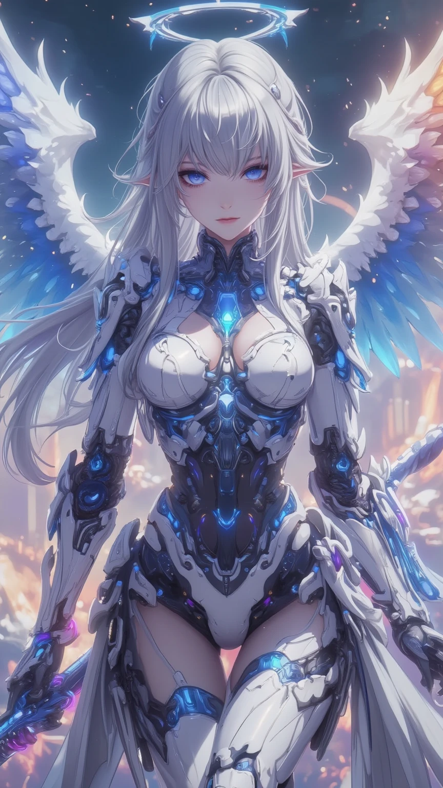 (delicate manga style:1.1), cool beauty, (one woman:1.0), (20-year-old:1.0), (small breasts:1.2), outdoor, Day, clear sky, outdoorで飛ぶ, over european cities,
(wide shot:1.0), (Depth of bounds written:1.1), (from the side: 0.7), (From above:1.0),
Blake
(anime face:1.0), (clear blue eyes:1.0), (Cybernetic Genoid:1.1), (highly detailed mecha suit:1.3), (white gothic cuirass:1.2), (silver short hair:1.0),
(white luxury wizard dress skirt:1.3), (decorative embroidery:1.0),
(angel wings:1.1),detailed hands、perfect fingers