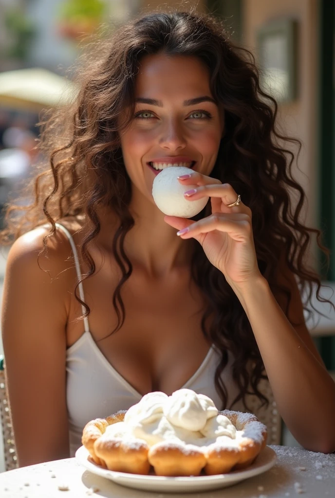 milf eating ice cream