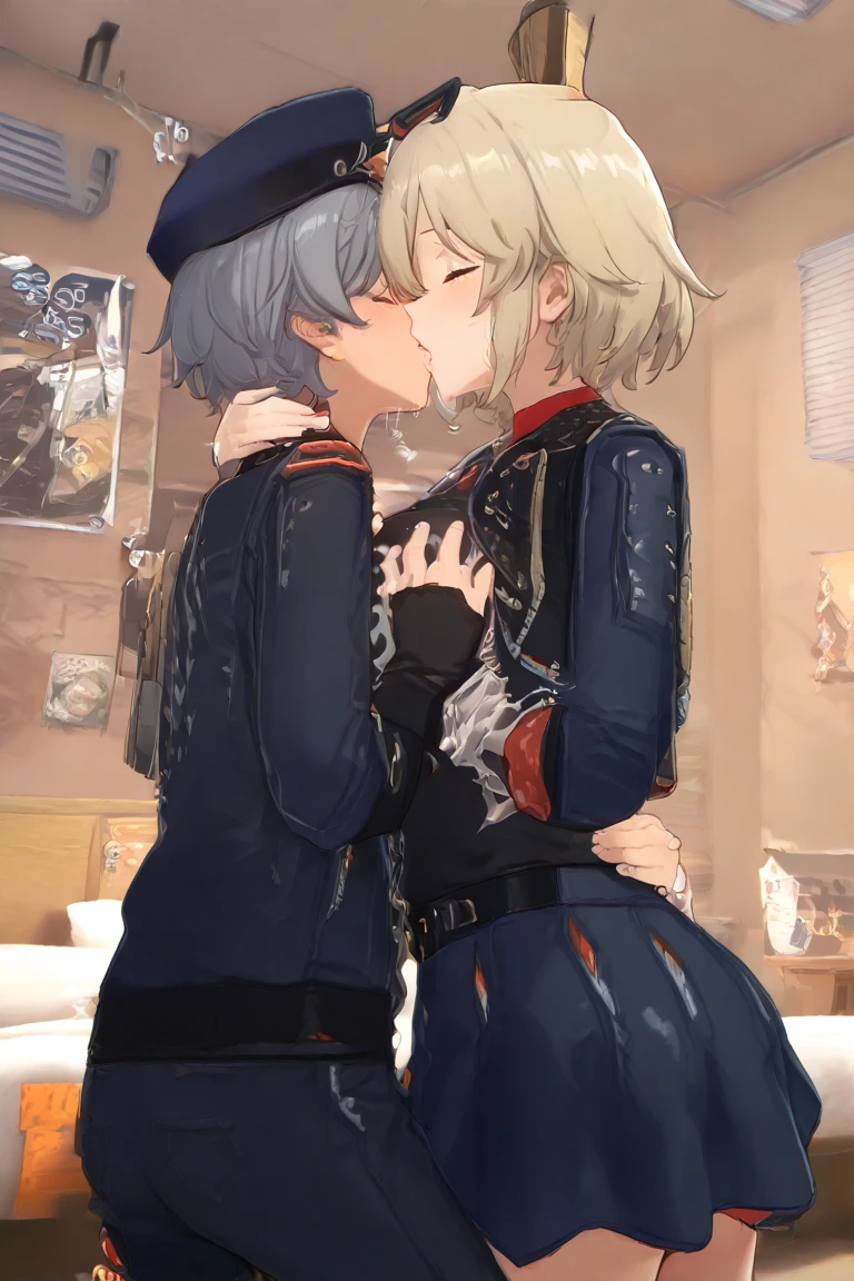 {perfect anatomy},((beautiful face:1.5)),((Pregnant: 0.8)), ((((french kiss, 1 girl, 1 old man, hetero,kiss, french kiss, tongue kiss:1.6))), (Ahegao, blush, Sweat, Open mouth, Rolling eyes, Tears, Tongue out,)(Parted lips),(Closed eyes),(Feeling weak),looking at viewer,(masterpiece, highest quality:1.4), (Very detailed:1.2), {shape,Picturesque}, {Studio Light, Picturesque}, [Best Shadow],
(KonishiCSA)_(ShizumaCSA)_(HoshiakariCSA), (Alpha CDE)_(Gamma CDE),
break
(Perfect Anatomy), (Symmetrical eyes, Very detailed eyes, Beautiful Eyes), (Sharp eyeliner, Very detailed face, Beautiful Face), (gray eyes),
break
nice hands, Perfect hands, Guido Daniele,
break
1girl, alone,
break
TeruzukiKC, (Teruzuki) uniform, ((black) hachimaki), ((propeller) hair ornaments), (black) Sailor collar, (yellow) neckerchief, ((colorful) gloves, (white) gloves, (black) gloves:1.25), (black) Pleated skirt, ((white) Knee-length:1.3), (Short sleeve) serafuku, (gray) corset, mini skirt, (white and black) gloves,
break (indoor, office, living room),
break
