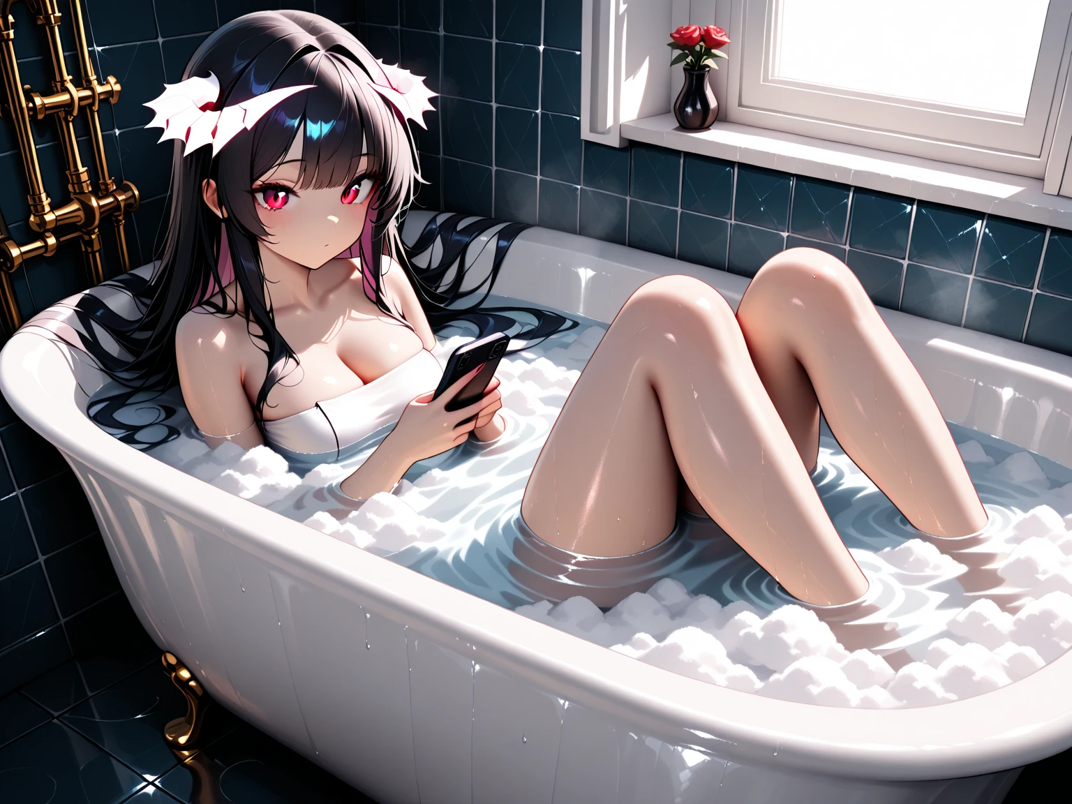 sitting by the pool、Dipping feet in the pool、An electric massager is inserted into her sheer lingerie、blush、((Beautiful liquid overflows from the lower half of the body))A clear liquid drips from the vibration of the electric massager.、Lewd Girl、、Clear liquid dripping onto the ground、Viscous, clear liquid、A young girl with a baby face、See-through swimsuit、Lace Stockings((She puts an electric massager inside her black lingerie and operates it, causing a clear liquid to flow out, making her look embarrassed.))(Angle from the front)Cute girl、Elementary school girl、(10 year old girl)
