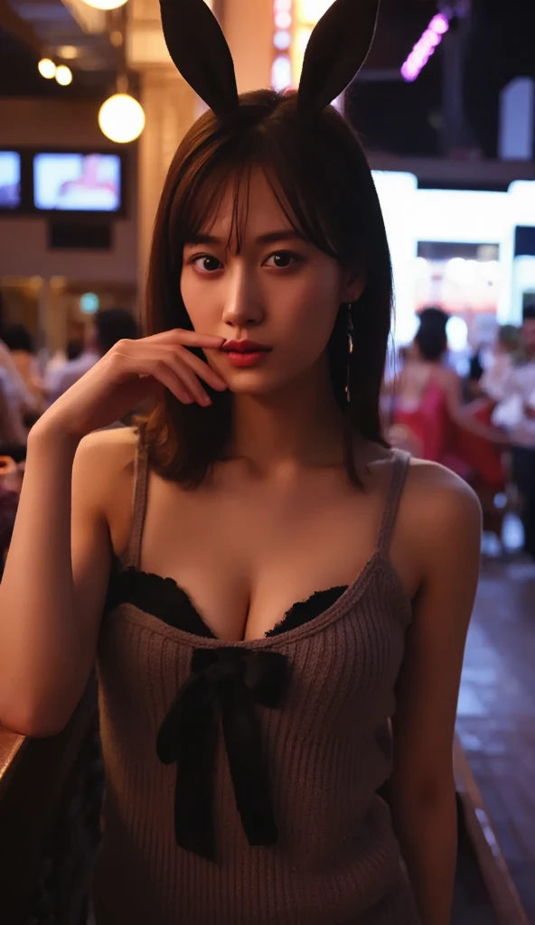 identical twin sisters、david hamilton style, japanese women, 20-year-old, happy every day, profile, close your eyes, evening, forest, turn around from behind, from head to toe, beautiful breasts, pigeon breast, barefoot, medium meat medium height, very short hair, thin lips, The color of the lips is also pale., eyes are small, profile, black hair, fewer freckles, low contrast ((((Very beautiful portrait)), ((glowing skin)), Raw photo, (masterpiece, 最high quality, hyper detail, movie theater lighting, intricate details, High resolution, 8k, very detailed), detailed background, 8k UHD, Digital single-lens reflex camera, soft lighting, high quality, film grain, Olympus OMD, shallow depth of field, Natural light