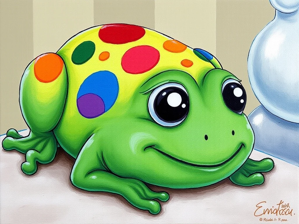 pepe the frog, kawaii-colors-style