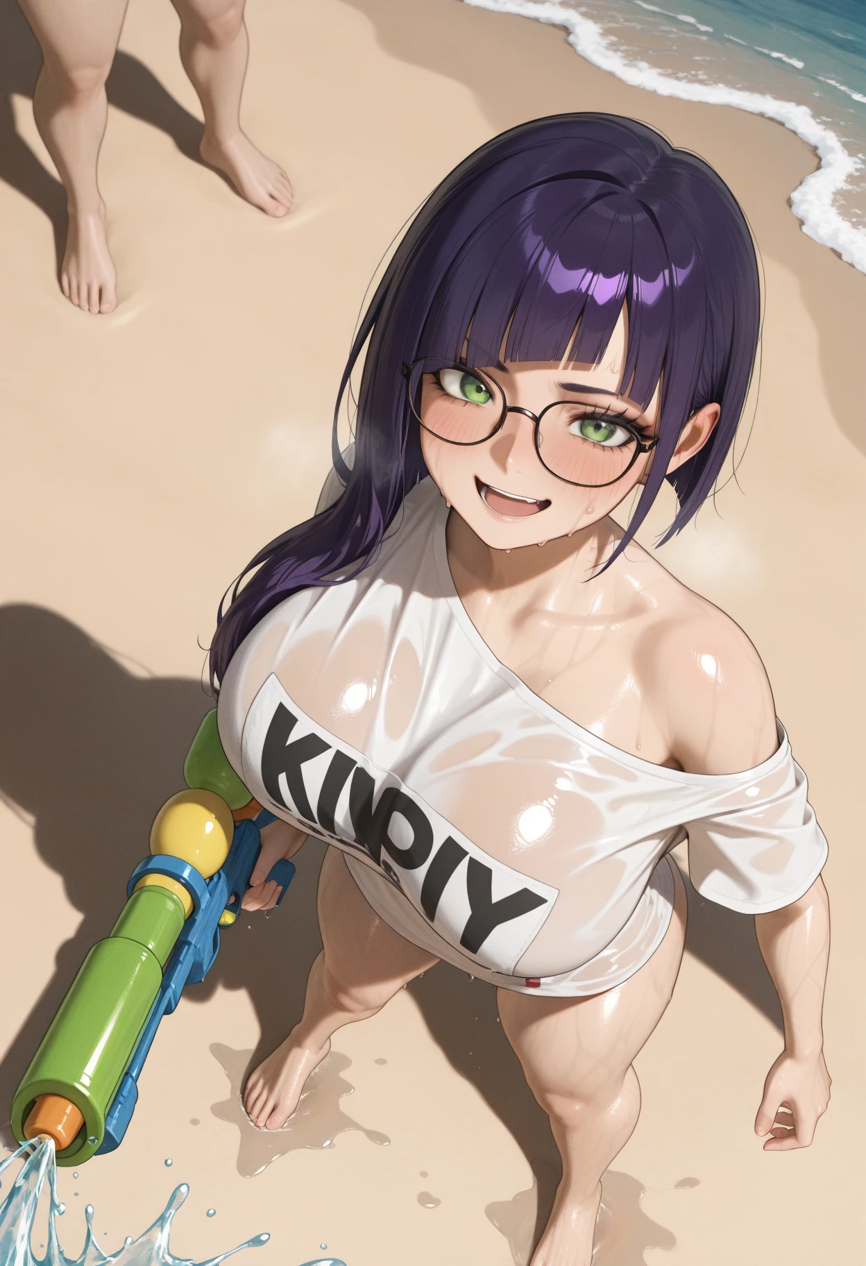 score_9, score_8_up, score_7_up, score_9, source_anime, BREAK (((Zenin Maki SDXL))), 1girl, solo, breasts, looking at viewer, blush,green hair color,Glasses,Make the hairstyle look like LoRA,ponytail,cleavage, Yellow Eyes,collarbone, huge breasts, shiny hair,, sash, makeup, blurry background, web address, mature female, Zenin Maki(JUJUTSU KAİSEN),(((Big Breasts、)))(((Big Breasts))),(((BIG ASS))),(((Steam is coming out))),(((Saggy breasts))),(((Large breasts))),(((Big Tits))),(((ahegao))),(((Completely naked))),(((Sweaty))),(((Steam is coming out))),(((ahegao))),(((Completely naked))),(((Take off all your clothes))),(((Completely naked))),(Beach background),ahegao,(((Completely naked))),(((Show the whole face))),{best quality}, {very aesthetic}, {ultra-detailed}, {best illustration}, nsfw,Fat man exposing his penis, (((fellatio))), (((fellatio))),((( deep throat))), (:>=),(((Vulgar expression))),(((vacuum fellatio))),((Directly in front)),(Half-closed eyes),(((Widen your nostrils))),Runny nose,(((Angle looking up at this))),(((ahegao)))