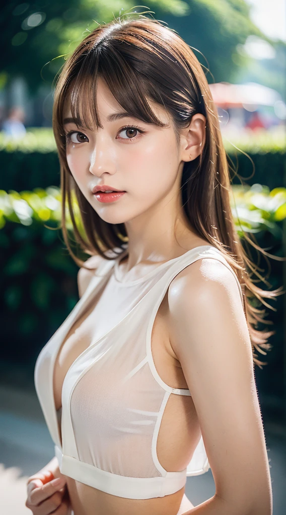 Random posture, (An extremely delicate and beautiful work), (masterpiece), 1girl, a girl in a white dress, highly detailed, waist leaking, ponytail contorted, charming expression, beautiful and clear eyes, green eye pupil, delicate necklace, delicate earrings, fairy ears, simple blurred background, extreme detail description, beautiful, charming, ultra-fine painting, delicate face, delicate figure, Fine collarbones, lovely lips, beautiful breasts, soft behind, <lora:cuteGirlMix4_v10:0.5>mix4,(8k, RAW photo, best quality, masterpiece:1.2), (realistic, photo-realistic:1.37),1girl,cute,cityscape, night, rain, wet, professional lighting, photon mapping, radiosity, physically-based rendering,