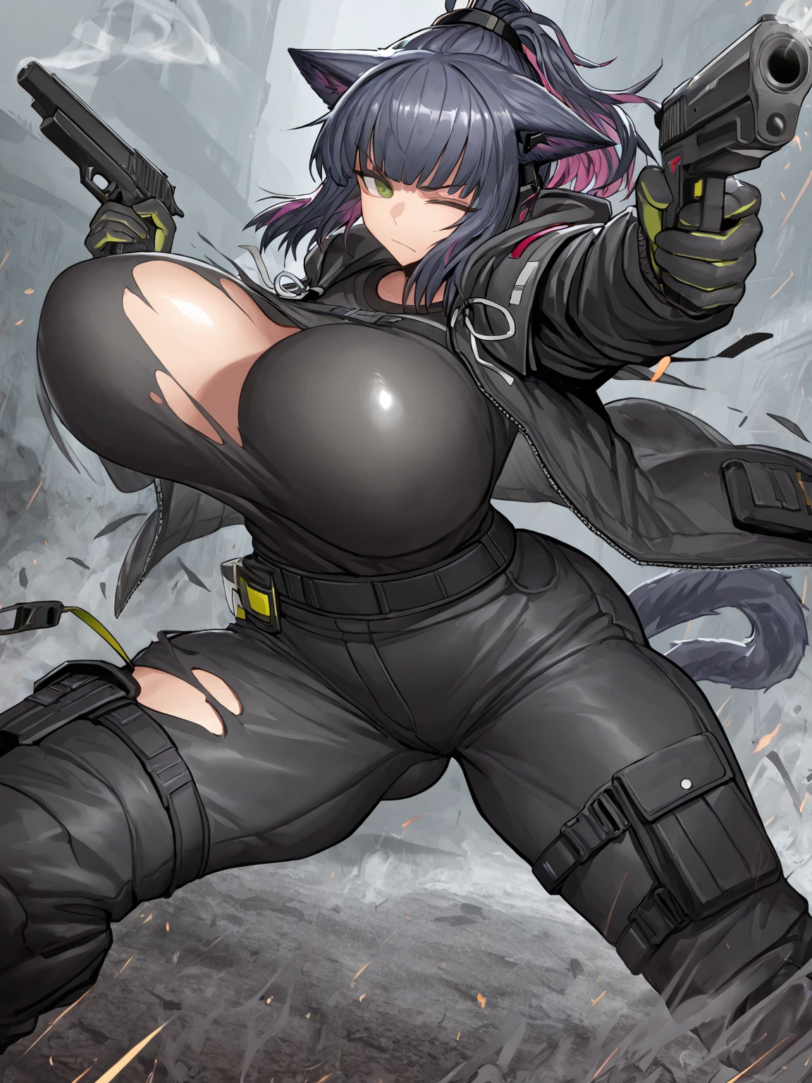 solo focus,1girl,best quality,high resolution,((最high quality, 8k wallpaper)),(masterpiece,最high quality),Very detailed,High resolution)(Best Quality,High resolution,(perfect hands),(perfect five fingers),)In the style of Hiraku Kaneko,Inspired by Rin Shin,anime style,(beautiful,最high quality, high quality, masterpiece)(for the irohs,irohasnk,((bald head,)black hair, maid headdress)bottomless,censored,sweat,black leotard,pelvic curtain,thighhighs,choker,maid,cleavage,orgasm,rolling eyes),half-closed eyes,(heart-shaped pupils,heart,symbol-shaped pupils),(bald:1.7,Bald Head,Bald forehead,Forced balding,Embarrassing head with a bald parietal), makeup, pink lip, beautiful face, curvy, happy smile, closed mouth,(huge breasts:1.4),(futanari,penisbiggerthanbody,heavy penis:1.3,gigantic testicles:1.3),cowboy shot(NOD_type2,squatting,thighs,(Looking down,blush,Sweat, Sweatdrop,pubic hair,Spread your thighs),)(Iroha crying in front of a mob of people ((Fighting game style screen,video game screen cap, game ui,platform_game,platformer,sidescroller,Health status gauges,User Interface of Fighting game,dots game,pixel art,16Bits,31bits)),(detailed background, outdoors, dilapidated buildings, ruined street, wind, ruins dungeon,wall), ((naked in a miserable and embarrassing manner.))(((Iroha was turned into a male pig by a curse)), (Iroha is transformed into a pig when touched by the smoke of the curse,cursed energy),(Humiliating transformation),(pig face:1.3),(pig nose:1.3),(pig body:1.3),)(Masculinization,Male Body,((Sex change,Ageing,中年Masculinization,Old man)),gender swap:1.3),(Ladybeard ,muscular beard),((penis,testis,ejaculation)),stockywrestlerv1.0,(muscle,Fat,Obesity,Flat chest,muscle質な体),(Nose hair, nostril hairs:1.3,鼻の穴からはみ出たNose hair),(Crying face,Pig nose:1.3),Unwanted hair,Belly hair,Armpit Hair,Leg hair,pubic hair,beard),(focus on((ugly pig-man face, pig nose)),)((ugly pig-man face, pig nose)),a (full-body),((The fat pig-man's curse transformed Iroha into an ugly fat pig-man)),(( ((ugly perverted fatty muscle pig-man body)),)((flat chest)),((muscle breasts)),((ugly perverted fatty muscle pig-man, body )),WeightChubby,WeightObese,WeightImmobile,ssbbw,severely obese,600lbs obese,))