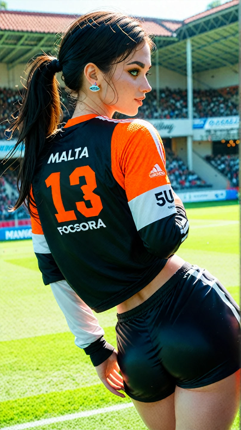 Crie uma logo para um site de vendas de camisas de time de futebol chamado Futebolmania