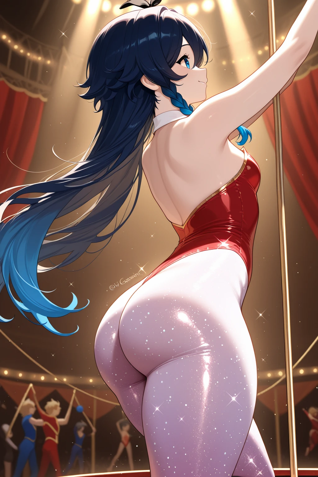uploaded on e621, by Bayard Wu, by Einshelm, solo anthro, ((Portrait)), ((Wear a erotic outfit)), stripper, pole dancing, (valentine's day style:1.5), (pink and red Underwear), (lacy stockings), (detailed Bonifasko lighting), (Detailed fur), (detailed skin), (Cinematic blue and purple lighting), ((Detailed background, vip lounge, pole, stripclub)), (half body shadow), [explict content], [sharp-focus], (shaded), ((Masterpiece), brown eyes, (long hair), (atomic hair), Average Breasts, pectoral muscles, Fluffy pony, MLP, My Little Pony, (fluffy fur), fluffy tights, fluffy chest, furry fantasy art, anthro art, commission for high res, Furry art, pov furry art, Sakimichan is beautiful, Masterpiece, Best Quality, Detailed image, Dark colors, Detailed Face, perfect  lighting, Perfect shadows, Perfect eyes, focus on girl, flawless face, gorgeous body, Hourglass body, feet focus (hooves in tights), Fluffy, fluffy girl, Body fur, pony muzzle, Playful look, half closed eyes, 1girl, full body, Detailed fur, Balanced coloring, ((Long mane, pony tail)), Furry, anthro, (attractive body), looking at viewer, seductive gaze, seductive posing, perfect legs, perfect hair, crowded
