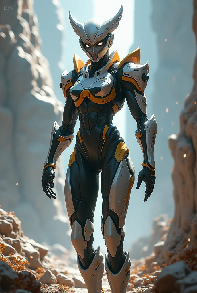 ( Qualidade 8k ), ( Melhor qualidade ), ( Ultra HD ), ( Anatomia do personagem perfeita ), ( perfect lighting ), ( Foto corpo inteiro 8k ), ( Detalhamentos perfeitos ), ( Detalhes do personagem perfeitos ), ( Details of the perfect setting ), ( Obra Prima ), ( Simetria do rosto do personagem perfeito ), ( Construction of the body of the delicate woman character ), Mulher bela, rosto perfeito, cor da pele morena clara, corpo perfeito, pernas perfeitas, cor dos olhos mel, cabelos longos lisos, mulher de altura 1.65 ( one meter and sixty-five centimeters ) , armadura mecha futurista feminina, armadura protetora completa, sem capacete, futuristic city scenery, noite