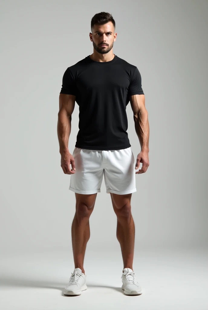 Muscular man without clothes