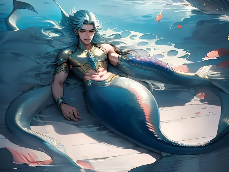 Create an image of Seraphis, a young man who is half-human, half-snake. He has striking, ethereal features that capture both his innocence and the mystical nature of his lineage. His hair is long, flowing, and pure white, almost shimmering as if it reflects the moonlight itself. The strands are soft and delicate, cascading down his back and shoulders like silken threads.
Seraphis’s eyes are a deep, vibrant purple, with a gentle, almost sorrowful expression that hints at his innocence and the weight of the curse he bears. His gaze is soft and contemplative, conveying a sense of purity and vulnerability. His skin is pale, with a smooth, porcelain-like quality that contrasts with the faint scales that appear along his neck and arms, reminding us of his serpentine heritage.
He wears simple, yet elegant clothing that drapes naturally over his slender frame, made of light fabrics that seem to flow with his every movement. The setting around him is bathed in the soft glow of the moon, highlighting his connection to its light. He stands amidst a serene, mystical forest, surrounded by faint, glowing orbs that reflect the magic in the air.
The overall atmosphere of the image should be one of tranquility and mystique, capturing the blend of human innocence and otherworldly magic that defines Seraphis.