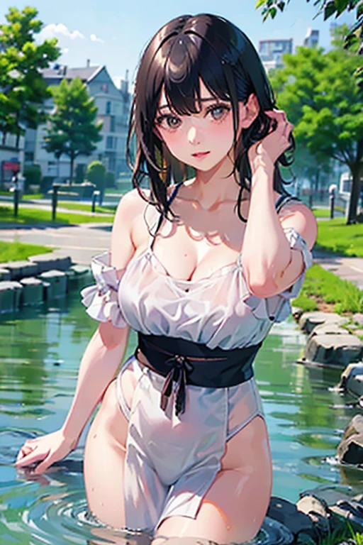 (best quality,4k,8k,highres,masterpiece:1.2),ultra-detailed,realistic,peaceful forest scene,sparkling stream,shining sunlight through the trees,colorful blooming flowers, peaceful deer grazing in the meadow,birds chirping,nature,natural,serene,tranquil landscape,lush greenery,calm atmosphere,harmonious,majestic forest,magical,enchanted,ethereal,picturesque view,serenity,beauty,awe-inspiring,morning scene,dreamlike,mystical,fantasy,tranquility,solitude,magical ambiance