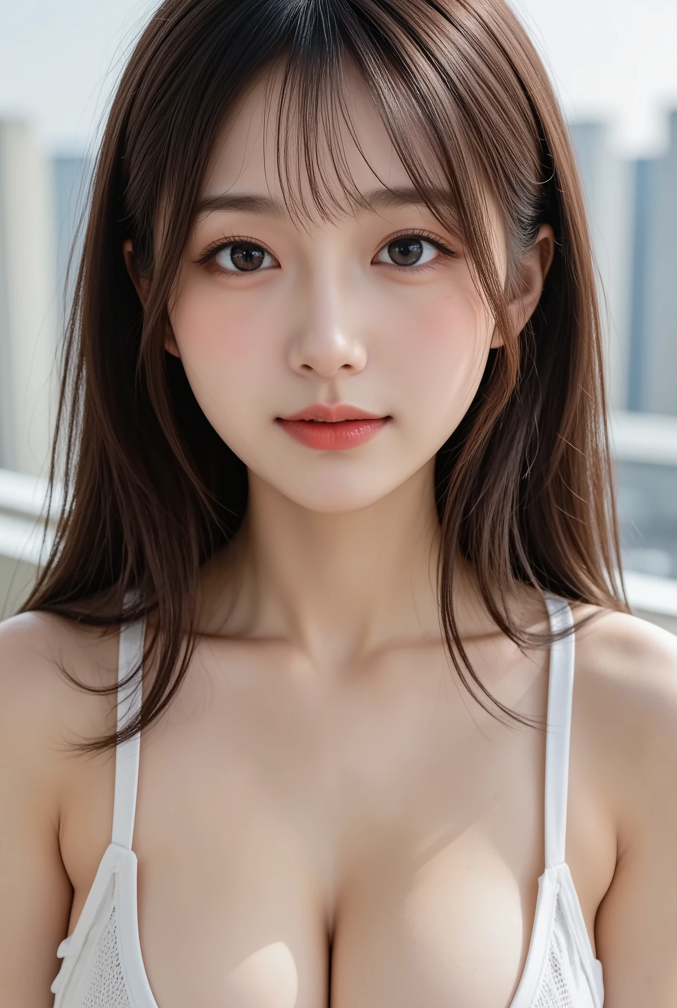 masutepiece, Best Quality, Illustration, Ultra-detailed, finely detail, hight resolution, 8K Wallpaper, Perfect dynamic composition, Beautiful detailed eyes,Colossal tits, fitness wear, Natural Color Lip,