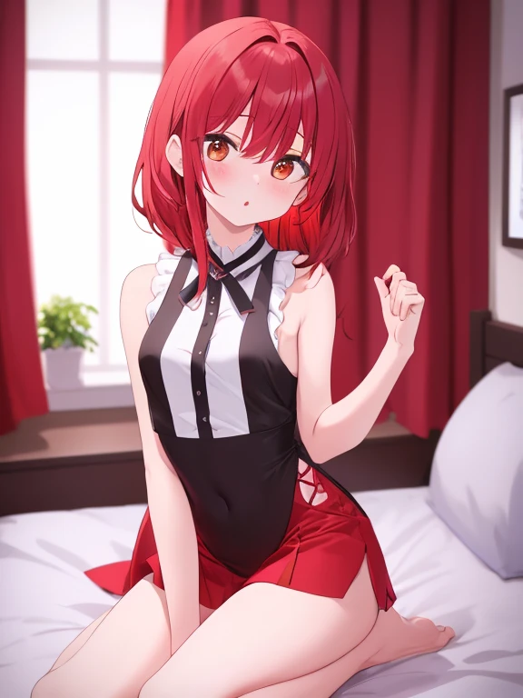 Red see-through panties