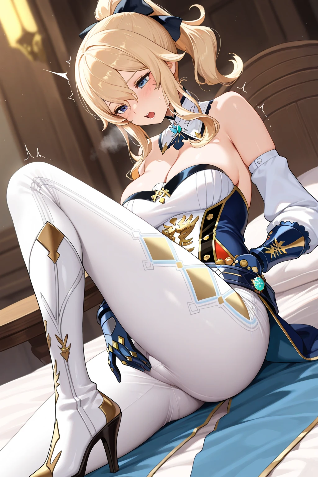 (long shot, looking away, shift character off center, draw the face precisely), (((Z stands for the thick book in this prompt))), (a white young lady puts her crotch on Z), wearing various jacket or dress, (wearing panties), she thrusts her crotch forward, (her crotch must be touching Z), she uses her crotch to push Z), open her legs, Includes crouching pose, (straddling on the Z), ((for masturbation, orgasm)), (in the some place), Z to the crotch, The presence of pubic hair in the crotch, Extensive pubic hair, Pubic hair sticks out of panties, All connected pubic hair, (panties cover genitals), pinch nipple over clothes, ((her love juice drops down her thighs)),
