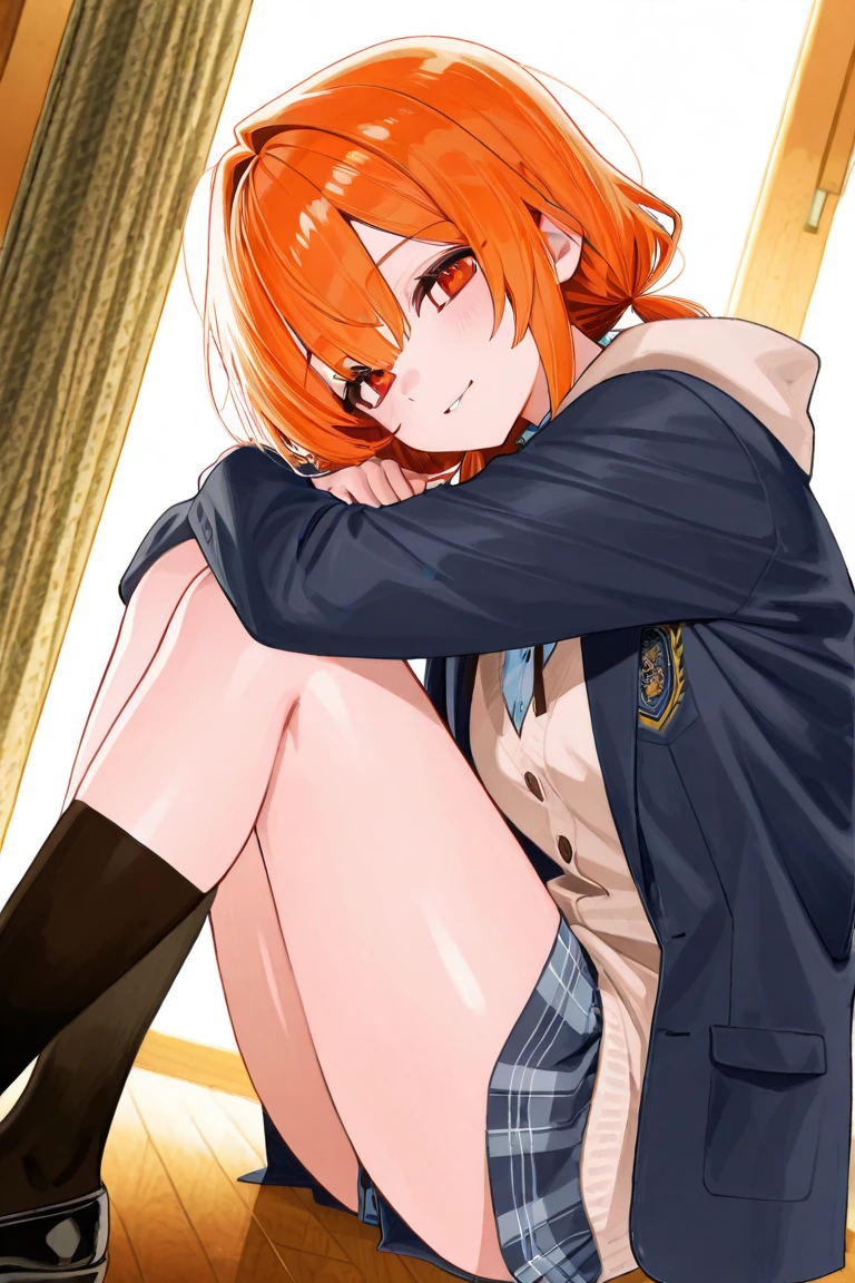 (Highest quality, 8k, masterpiece :1.3),Mrs. Yuigahama,ガハMom, As I expected, my youth romantic comedy is wrong。, One woman,Bun Hair,30 years old,Mom,Orange Hair,nsfw,Bewitching Smile,Sexy pose,Sex with a man