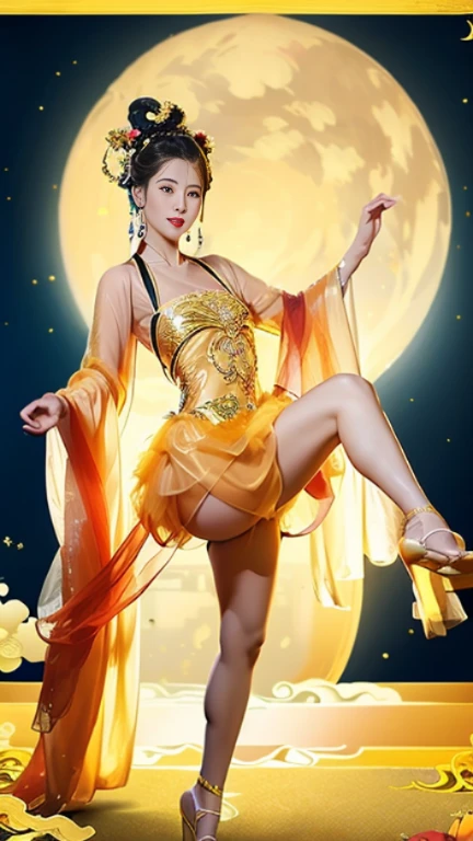 1girl, masterpiece, highly detailed CG Unity 8K wallpaper, highest quality, lifelike, RAW photos, stunning, detailed, award-winning photos, cinematic lighting, (gravure photography), (long shot), (beautiful girl worships), balanced body, (full body), delicate hands, (anatomically correct hands) (small face, slim, petite, slender body), ( Big), (Side), (Breasts), (Colossal), (Arm Exposed) (Thighs Exposed) (Cleavage) (Guanyin Bodhisattva Cosplay) (Guanyin Bodhisattva), (Buddha Statue), (14 years old, Beautiful Girl) Solo, (Golden See-Through Leotard), (Golden Mesh Stockings), (Golden Garter Stockings), (Very Small Treasure Crown) (Golden Transparent Fluttering Robes), ( Worship hand to hand in front of the chest), (walls with golden patterns) (walls decorated with gold), (golden ancient temples), (full body, standing), (whole body from the front), (palms together to pray),
