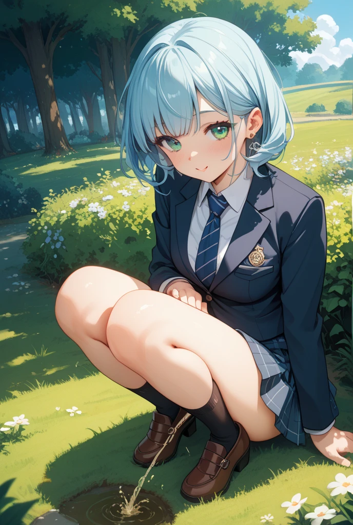 ((anime:1.25)),,((best quality)), ((highly detailed)),(((sketch:))) extremely detailed face, beautiful face,((1girl)),((solo)),shiny skin,((full body)),looking at viewer ,hikawa hina,(aqua hair) , side braids, twin braids, hair bow,, nipples,large areolae,nsfw,((serafuku:1.55))(red ribbon:1.15),((navel)),((short sleeves:1.15)),((pleated skirt,mini skirt:1.15)) ((skirt lift:1.35)),(curvy:1.05),((pussy:1.35)),((outdoors:1.25)),,,((park,bench:1.5)),((sitting:1.35)),((sit on bench:1.35)),((nose blush:1.25)),(happy,smile:1.15),:o,knee socks,(black socks:1.15),BREAK (dark brown loafers:1.15),,((spread legs:1.45)),from below