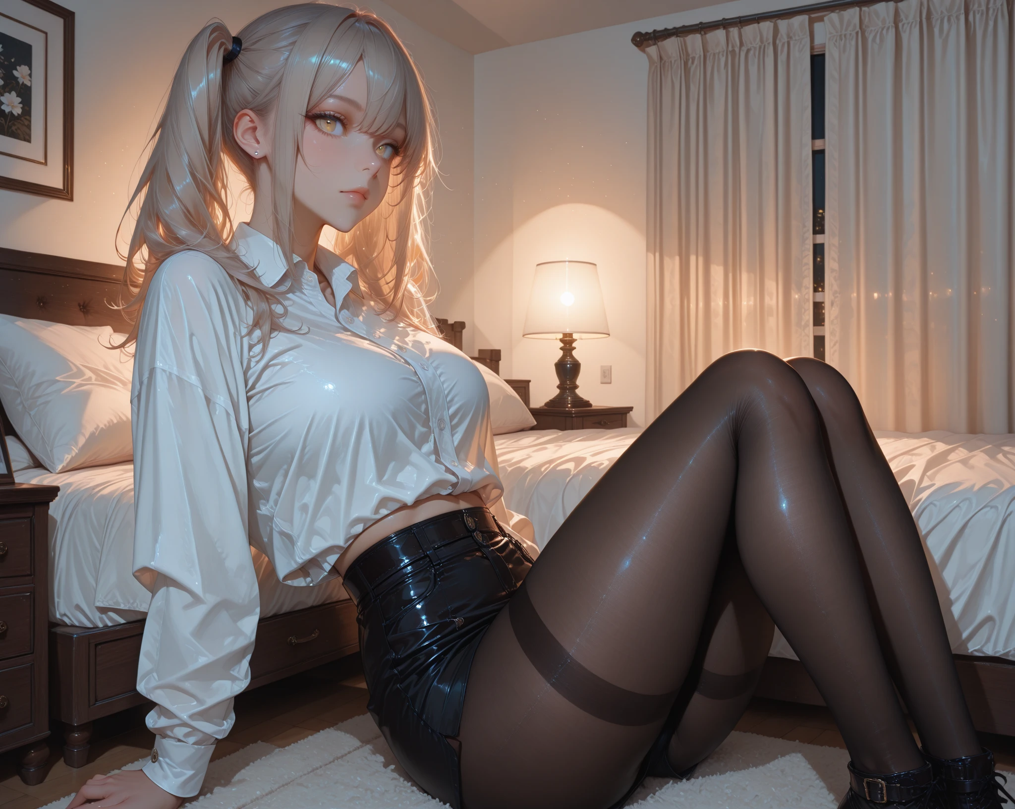((((Best Quality, 8K, 32K, masterpiece, 1.2)))),{{solo}},nsfw,{{{Artist: EUPHORIA's style}}},((perfect beautiful face:1.2)), sitting on sofa, ((A man putting soap cream on her public hairs of crotches and removing her public hairs together with cream, removed public hairs with cream:1.3)), leaking pussy juice from, high quality of vagina, vivid pussy ,((a lot of public hairs:1.3)), embarrassed,