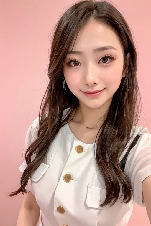 (absurderes:1.1、hight resolution:1.1、ultra-detailliert:1.1)、femele、Black hair and eyes、length hair、bangss、Twin-tailed、bow ribbon、middlebreasts、huge smile、cute little、japanes、Armpit hairy、college girls、(up of face)、Idol、bukkake、