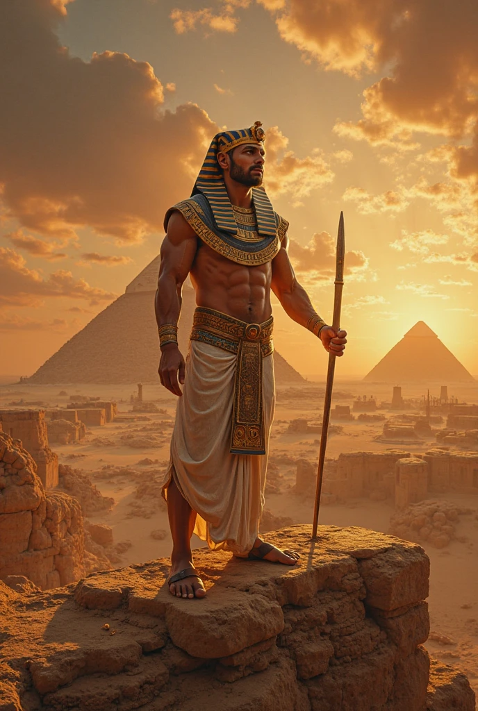 Egypt、Pharaoh、The Three Great Pyramids、The Glory of the Pharaohs、Glory of Egypt、Pharaoh、A desert、Glittering、Pharaoh