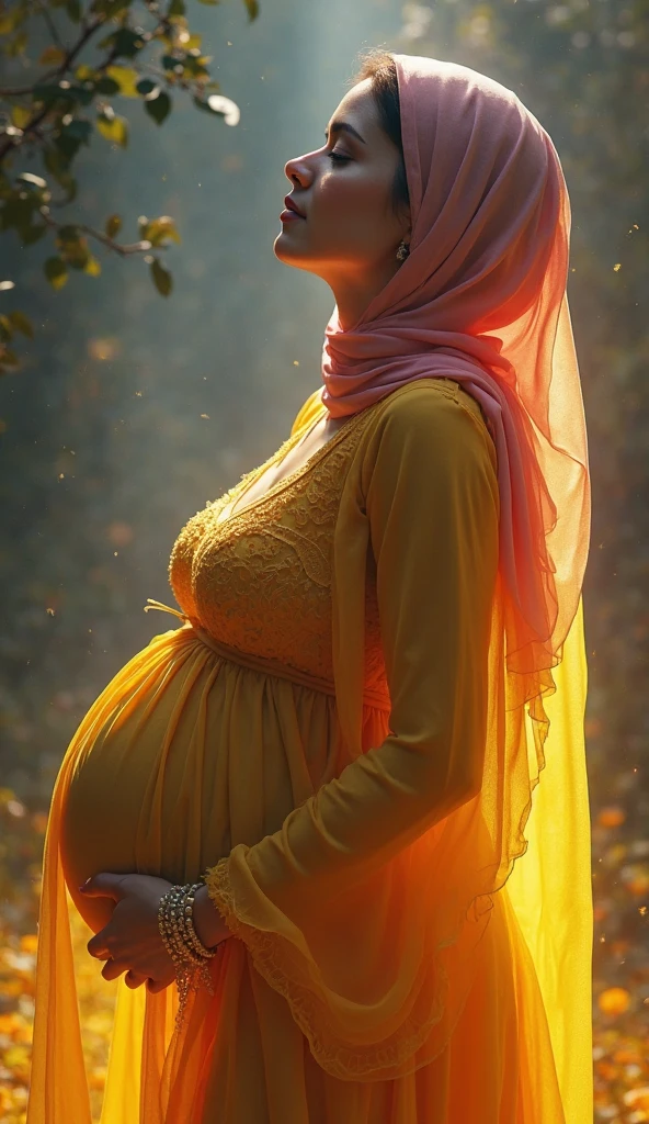 Pregant muslim woman