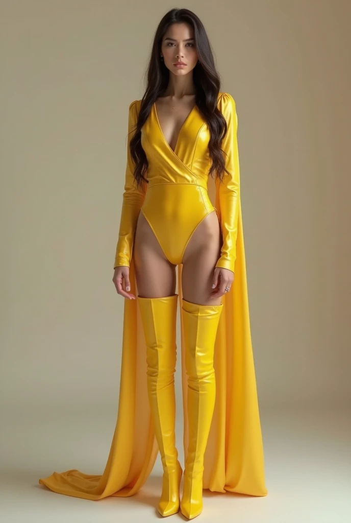 1girl, masterpiece, highly detailed CG Unity 8K wallpaper, highest quality, lifelike, RAW photos, stunning, detailed, award-winning photos, cinematic lighting, (gravure photography), (long shot), balanced body, (full body), delicate hands, (small face, slim, petite, slender body), (big), (side breasts), (side breasts), (breasts), (huge breasts), ( Arm Out Exposure) (Thigh Exposed) (Cleavage) (Guanyin Bodhisattva Cosplay) (Guanyin Bodhisattva), (Buddha Statue), (14 years old, Beautiful Girl,) Solo, (Golden See-Through Leotard), (Golden Mesh Stockings), (Golden Garter Stockings), (Golden Transparent Fluttering Robe), (Wall with Golden Pattern) (Golden Decorated Wall), (Golden Ancient Temple), (Full Body, standing), (full body from the front), (anatomically perfect arms, hands, body), (control net hands accurately), (beautiful girl prays), (blur all background), (very small crown), (full body, standing), (thin waist, large breasts),
