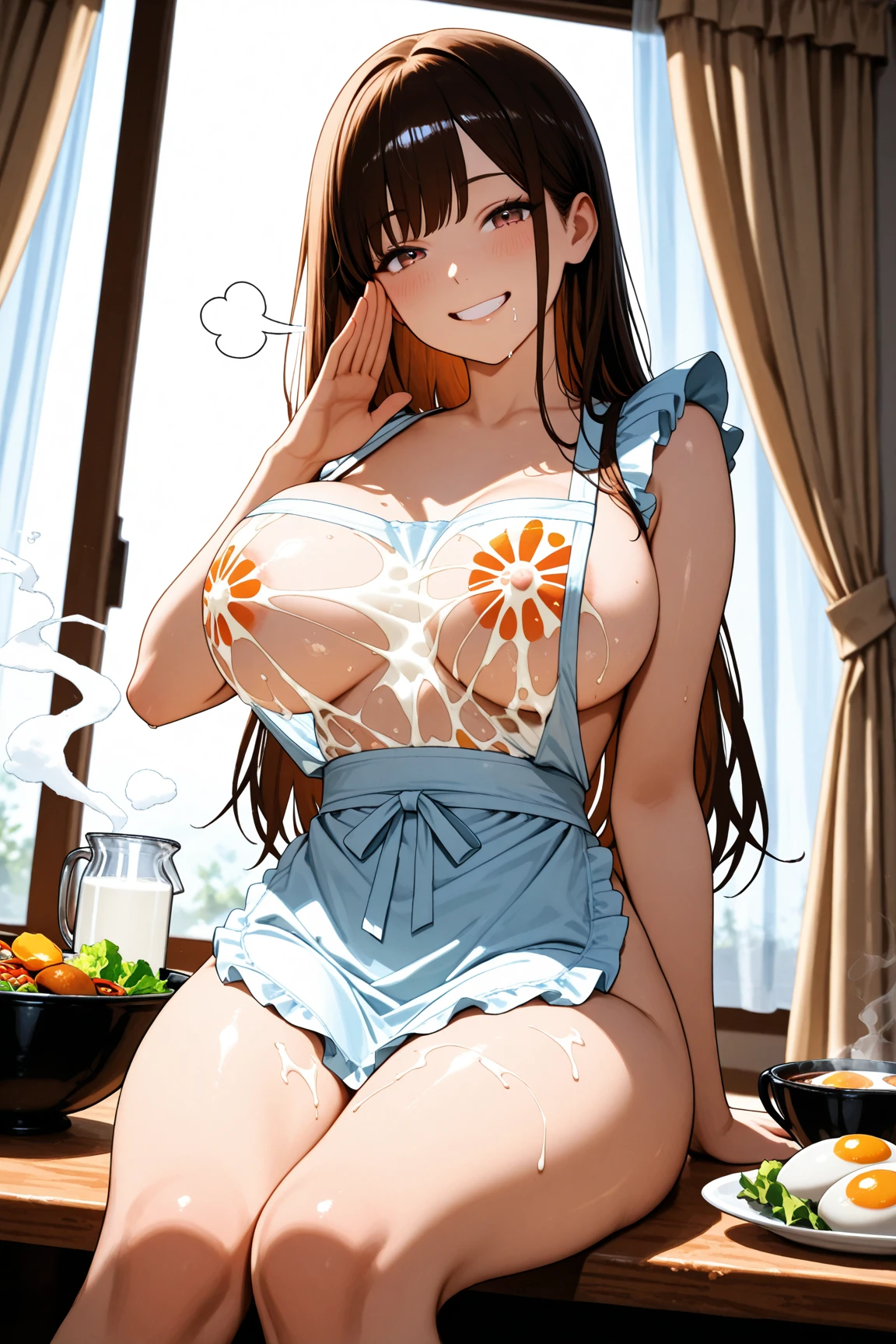 seios enormes, E Cup, roupa de banho, Sorriso,cabelo laranja,hinata hyuga,18+