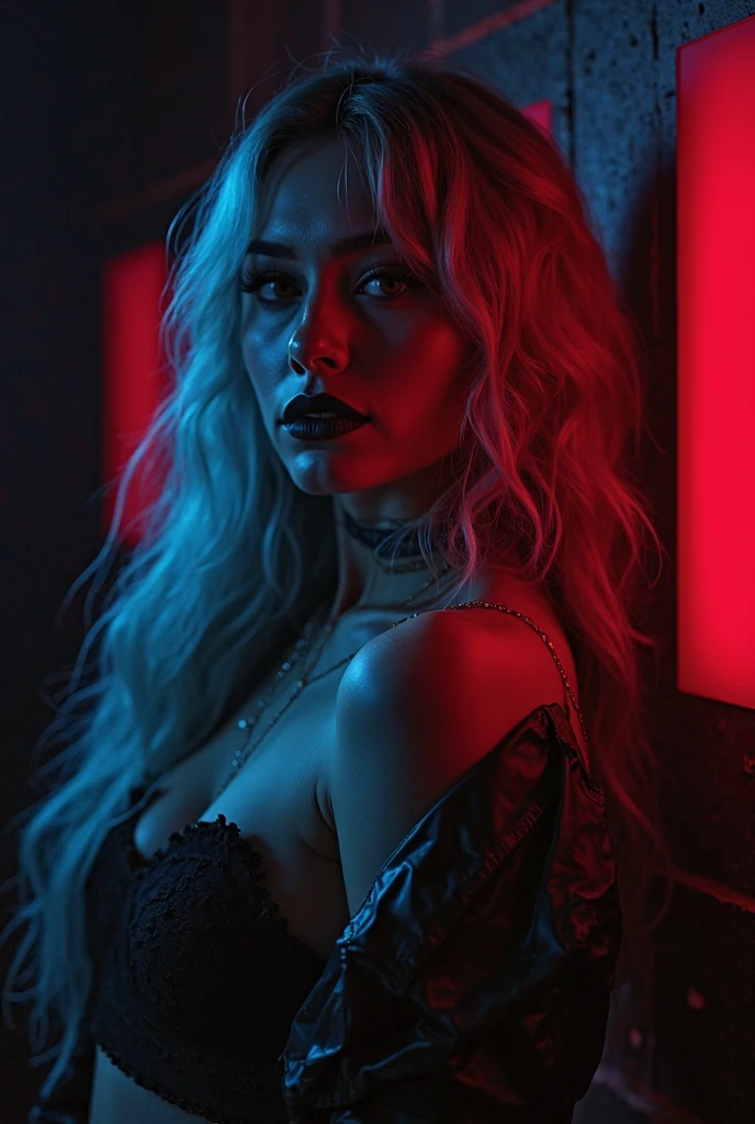 create me a dark singer, beautiful and blonde
